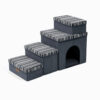 Foldable Dog Stairs with Storage and Condo - Funny