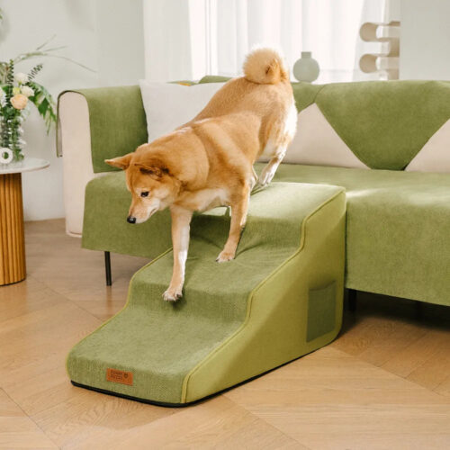 Non-slip All-season Extra Wide Portable Dog Stairs