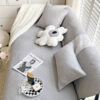 Minimalist All-Season Solid Cotton Geometric Quilt