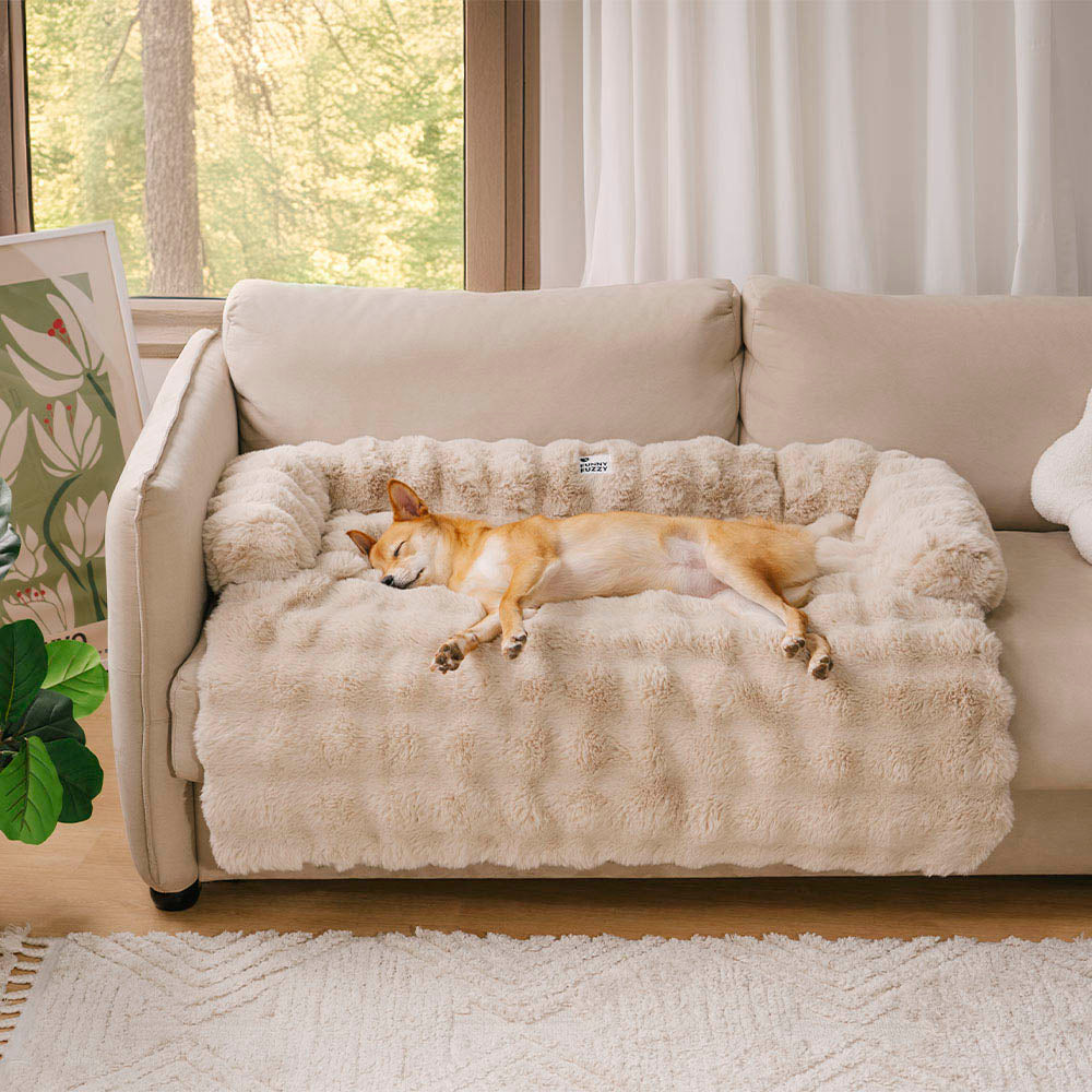 Fluffy Fuzzy Calming Dog Bed Sofa Protector Pet Ma
