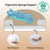Deluxe Faux Leather & Plush Removable Orthopedic D