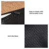 Large Washable Creamy Cozy Flat Dog Beds - Cheesec
