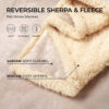 Waterproof Flannel Sherpa Fleece Thickened Dog Bla