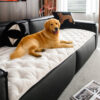 Vintage Leather Sofa Protection Non-Slip Couch Cov