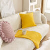 Minimalist All-Season Solid Cotton Geometric Quilt