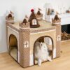 Cozy Orthopedic Kids Indoor Play Castle Bed Dog Te