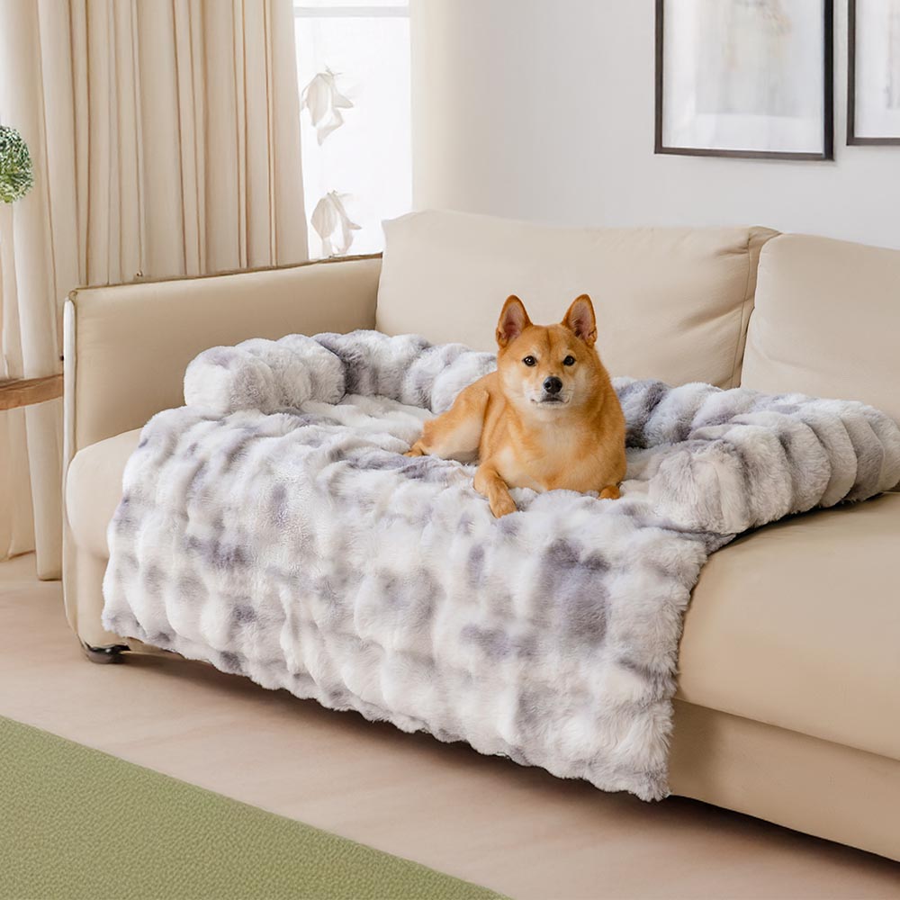Fluffy Fuzzy Calming Dog Bed Sofa Protector Pet Ma