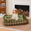 Classic Luxury Floral Washable Cozy Bolster Dog Pi