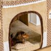 Cozy Orthopedic Kids Indoor Play Castle Bed Dog Te
