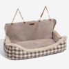 Large Classic Fluffy Booster Dog Car Seat-Keep Sec