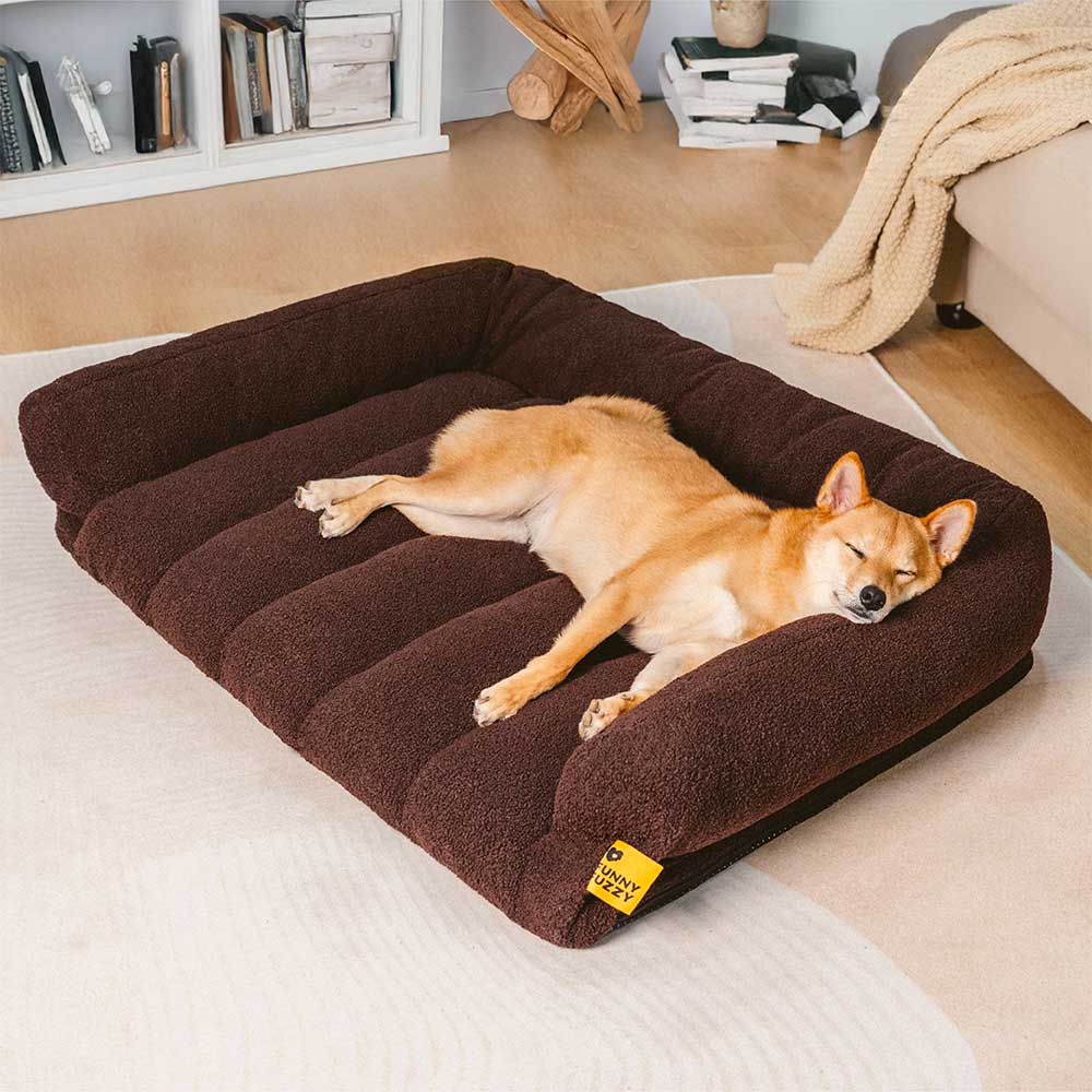 Large Soft Supportive Headrest Orthopedic Dog Sofa