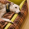 Large Washable Vintage Tartan Folding Blanket Dog 