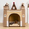 Cozy Orthopedic Kids Indoor Play Castle Bed Dog Te