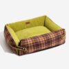 Large Washable Vintage Tartan Folding Blanket Dog 