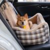 Large Classic Fluffy Booster Dog Car Seat-Keep Sec