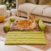 Large Washable Vintage Tartan Folding Blanket Dog 
