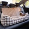 Large Classic Fluffy Booster Dog Car Seat-Keep Sec
