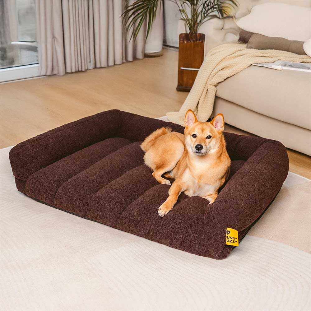 Large Soft Supportive Headrest Orthopedic Dog Sofa
