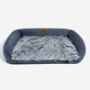 Large Washable Fluffy Cozy Bolster Dog Sofa Bed-De