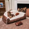 Classic Cozy Cushioning Pillow Bolster Dog Sofa Be