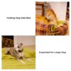 Large Washable Vintage Tartan Folding Blanket Dog 