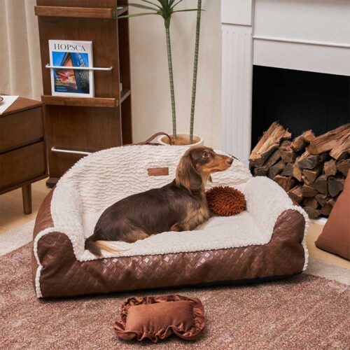 Classic Cozy Cushioning Pillow Bolster Dog Sofa Be
