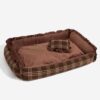 Classic Luxury Floral Washable Cozy Bolster Dog Pi