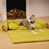 Large Washable Vintage Tartan Folding Blanket Dog 