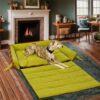 Large Washable Vintage Tartan Folding Blanket Dog 