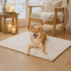 Fluffy Faux Rabbit Fur Washable Warm Pet Mat - Com