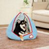 Multifunctional Semi-Enclosed Cave Dog Bed Warming