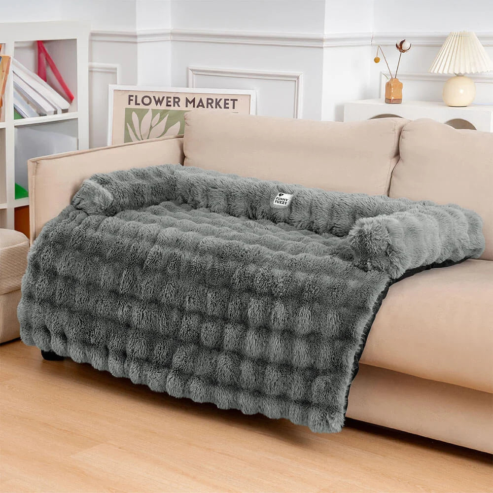 Fluffy Fuzzy Calming Dog Bed Sofa Protector Pet Ma