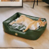 Luxury Faux Leather Waterproof Removable Dog Sofa