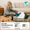 Sustainable Storage Pouf Ottoman & Dog Bed - Funny