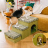 Foldable Dog Stairs with Storage and Condo - Funny