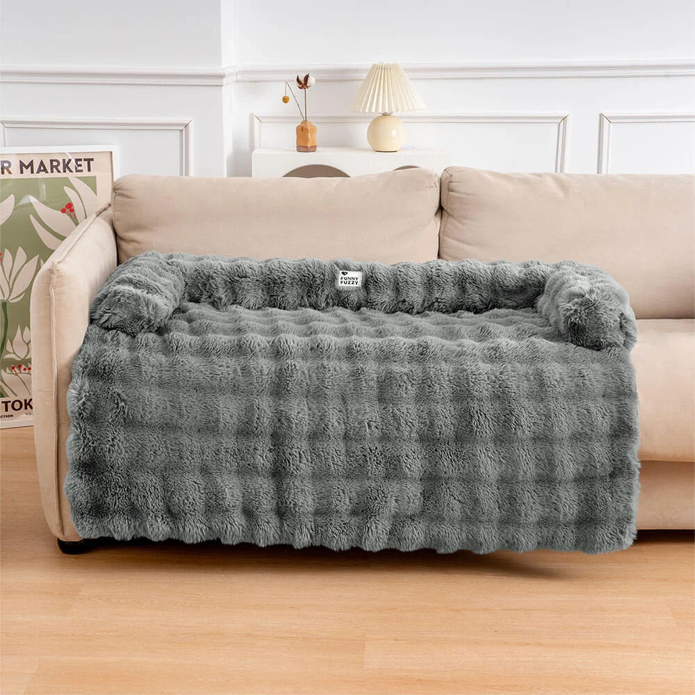 Fluffy Fuzzy Calming Dog Bed Sofa Protector Pet Ma
