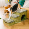 Foldable Dog Stairs with Storage and Condo - Funny