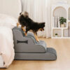 Adjustable Non-Slip Washable Soft Dog Stairs with 