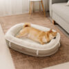 Deluxe Faux Leather & Plush Removable Orthopedic D