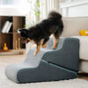 Multifunctional 2-in-1 Foldable Dog Stairs with Ra