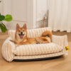 Trendy Striped Faux Lambswool Double Layer Dog & C