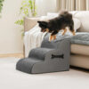 Adjustable Non-Slip Washable Soft Dog Stairs with 