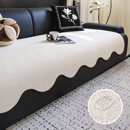Water-repellent Teddy Fleece Non-Slip Straight Cou