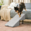 2-in-1 Convertible Wooden Home Step Stool Dog Ramp