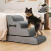 Adjustable Non-Slip Washable Soft Dog Stairs with
