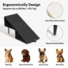 2-in-1 Convertible Wooden Home Step Stool Dog Ramp