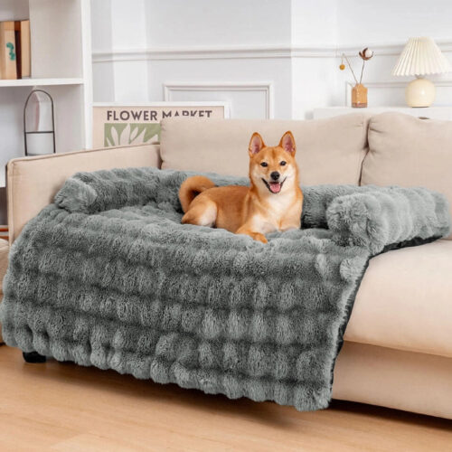 Fluffy Fuzzy Calming Dog Bed Sofa Protector Pet Ma