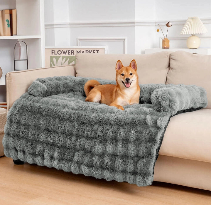 Fluffy Fuzzy Calming Dog Bed Sofa Protector Pet Ma