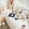 Minimalist All-Season Solid Cotton Geometric Quilt