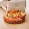 Luxe Diamond Velvet Removable Orthopedic Donut Dog